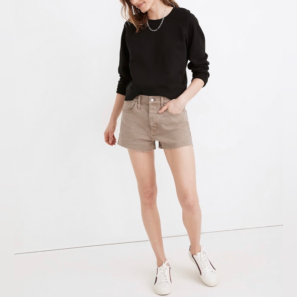 Madewell Relaxed Denim Shorts in Botanical Dye Edition